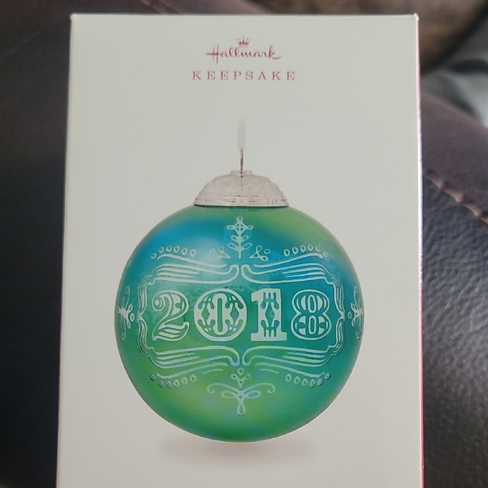 Hallmark Keepsake 2018 Blue and Green Ornament
